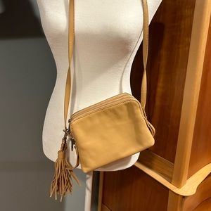 Loeffler Randall Crossbody Bag Leather Natural Tan Beige Camel NWOT